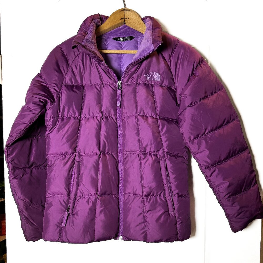 The North Face ACONCAGUA 550 Puffer Jacket Plumb Purple Girls LARGE 14/16